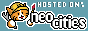 A button that says 'hosted on Neocities' with the Neocities logo